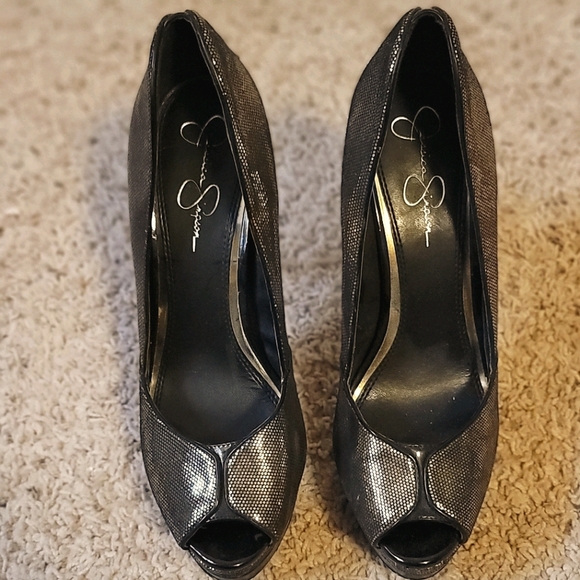 Jessica Simpson Peep Toe Pumps - Picture 1 of 3
